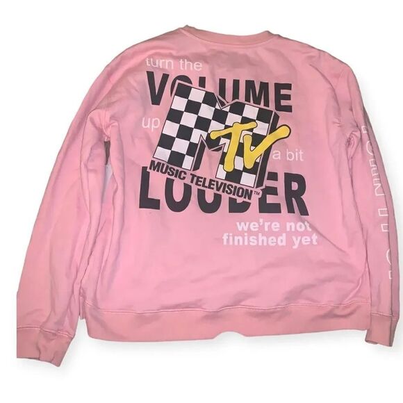 MTV Juniors’ Graphic Print Sweatshirt - Picture 1 of 5